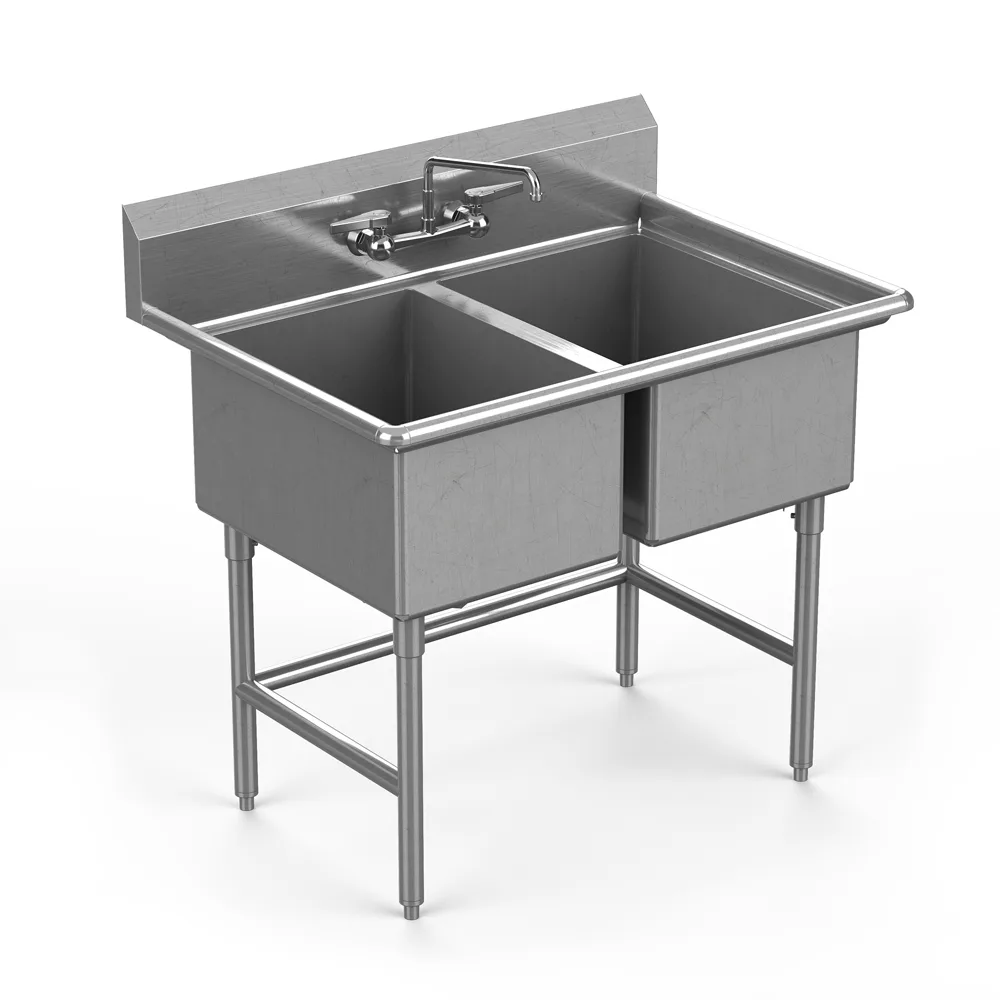Winholt WS2T1620 Sink, Two Compartment