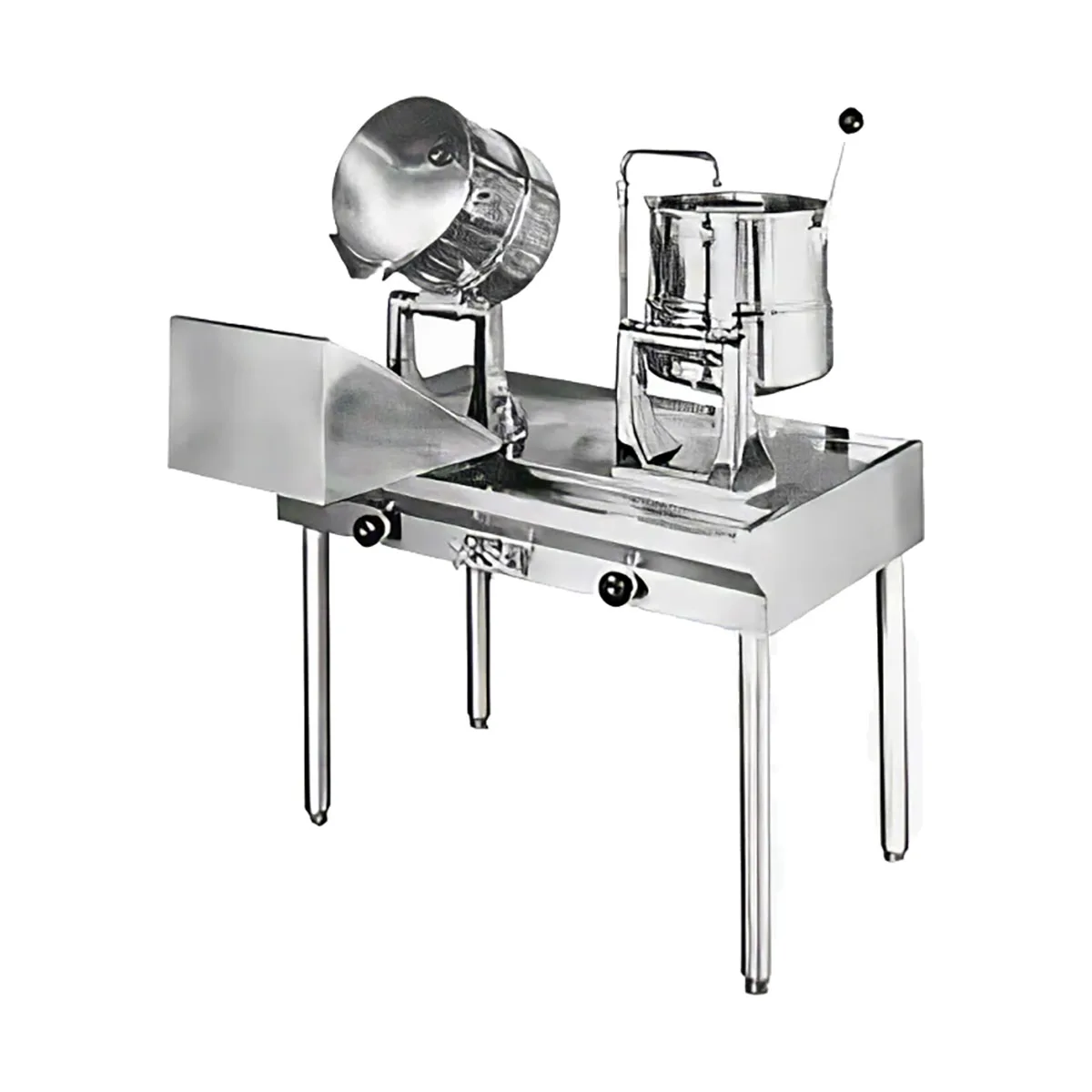 Groen 148410 10 Gallon Floor Tilting 2/3 Steam Jacketed Direct Steam Kettle Cabinet Assembly
