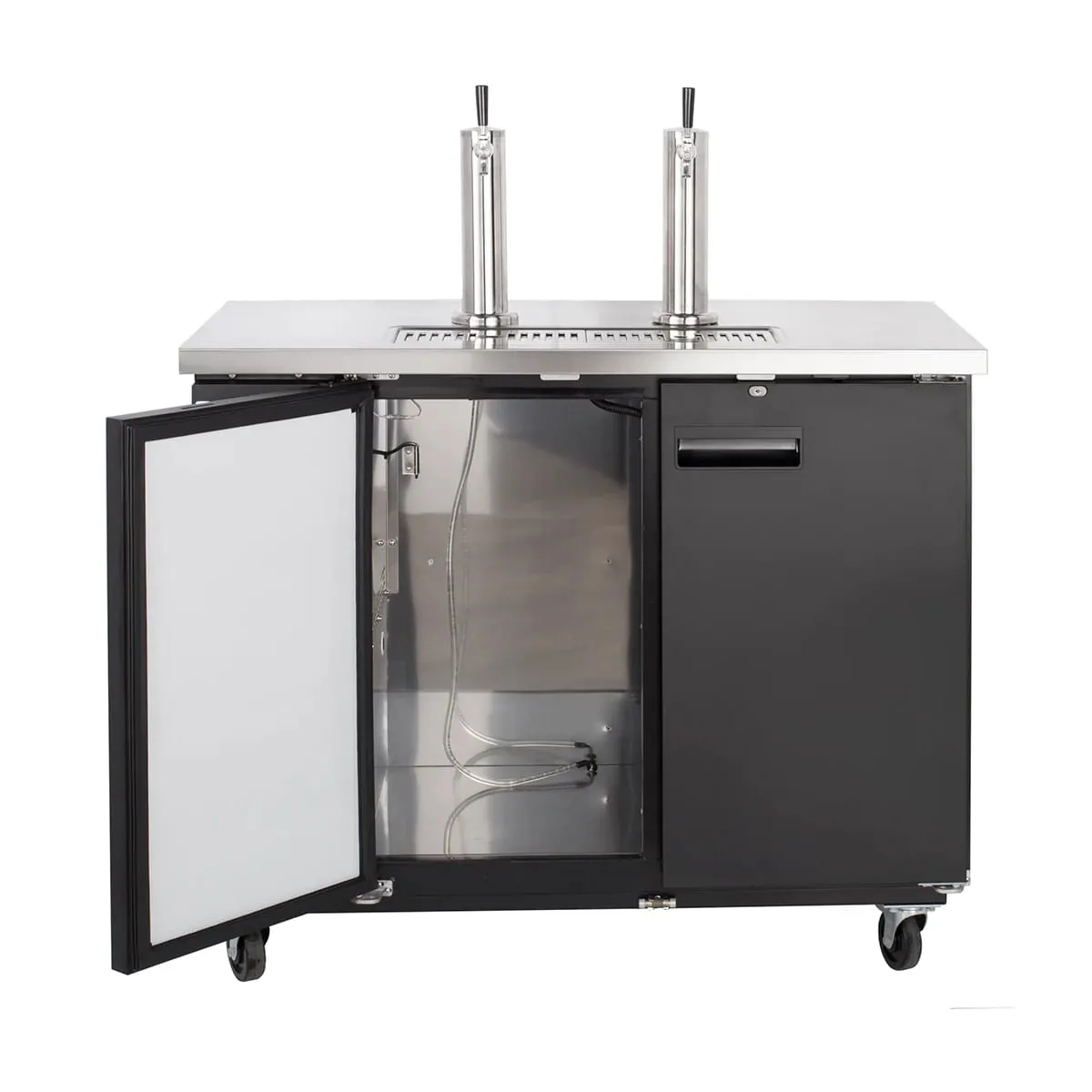 Maxx Cold MXBD48-2BHC 47" Draft Beer Cooler w/ 2 Kegs, 10.5 cu. ft., 2 Single-Tap Towers