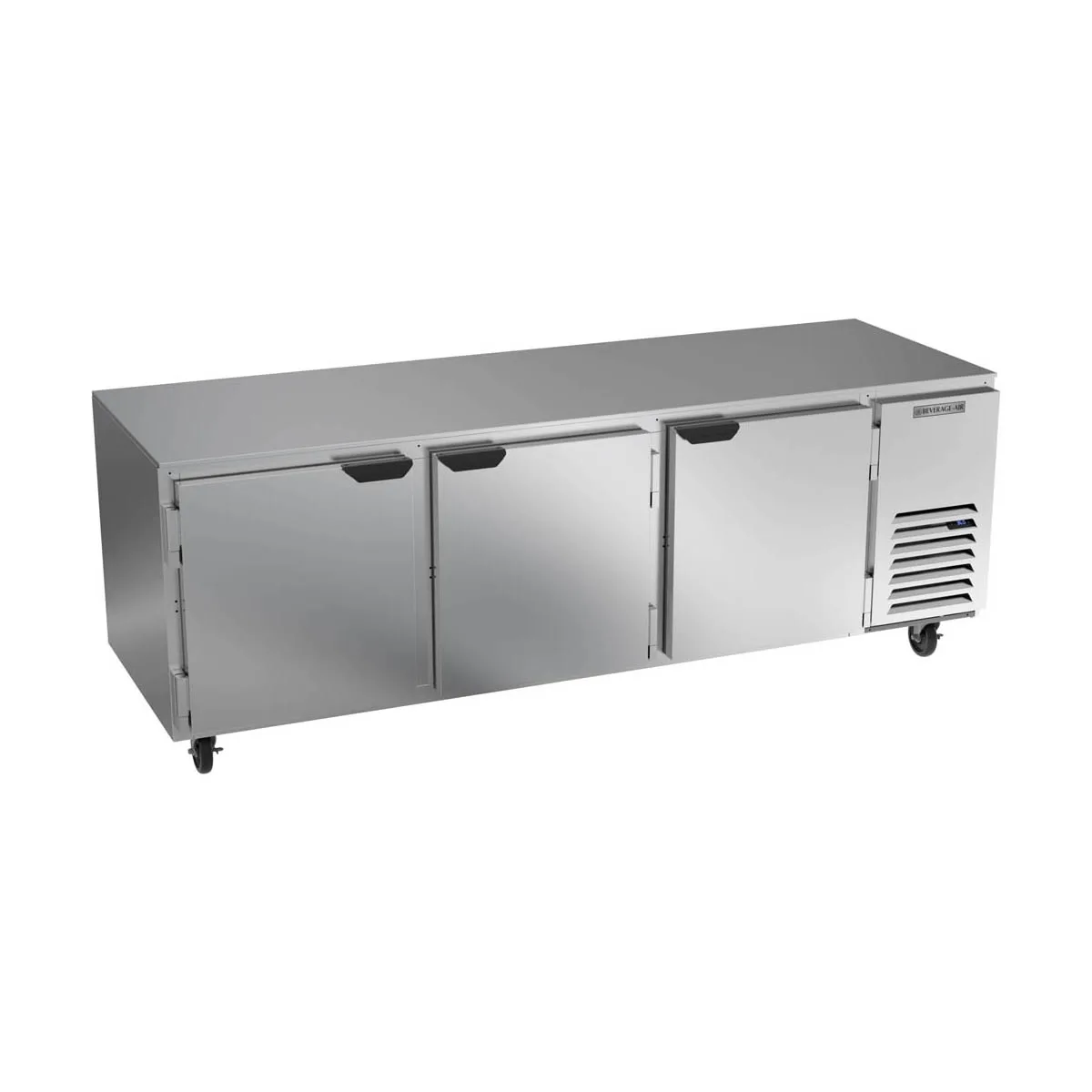 Beverage Air UCR93AHC 93" Three Section Undercounter Refrigerator w/ 3 Doors, 29.7 cu. ft
