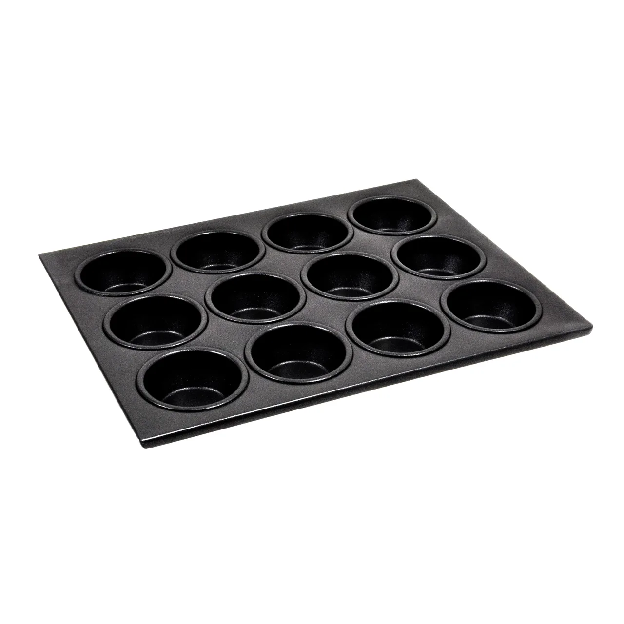 Omcan USA 80630 Muffin Pan - 14" X 10-3/4", 12 Cup Non‑Stick Coated Baking Pan