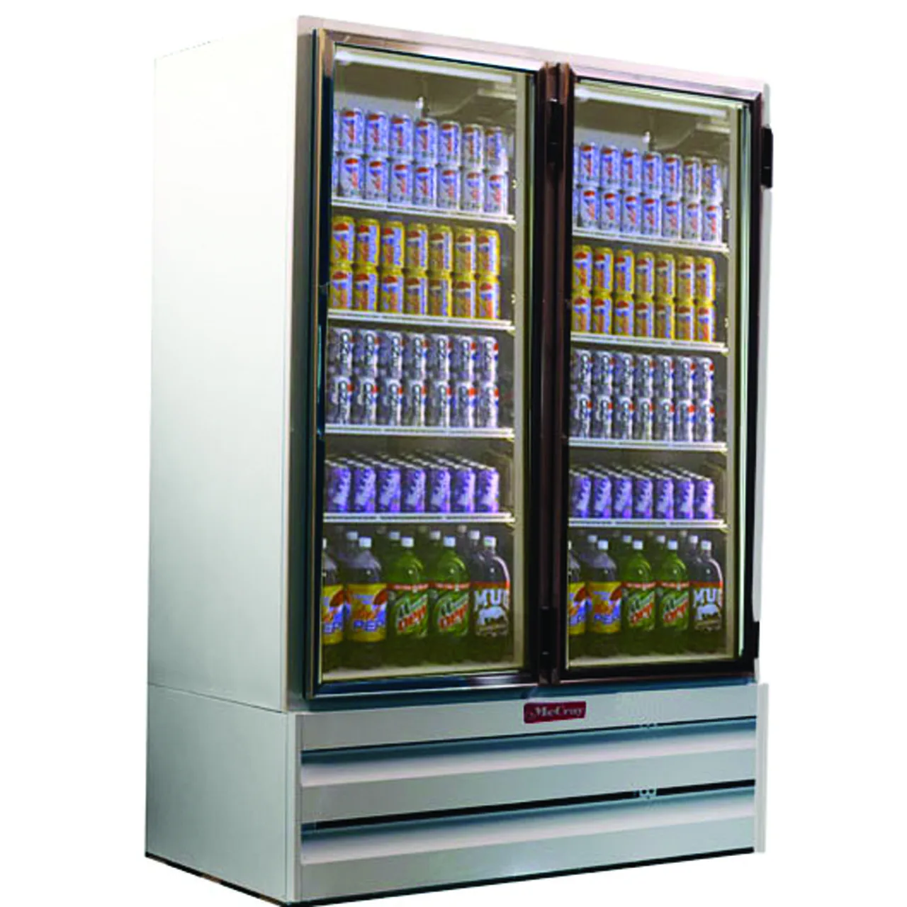 Howard-McCray GF42BM-FF 52" 2 Glass Door Merchandiser Freezer in White, 42 cu. ft.