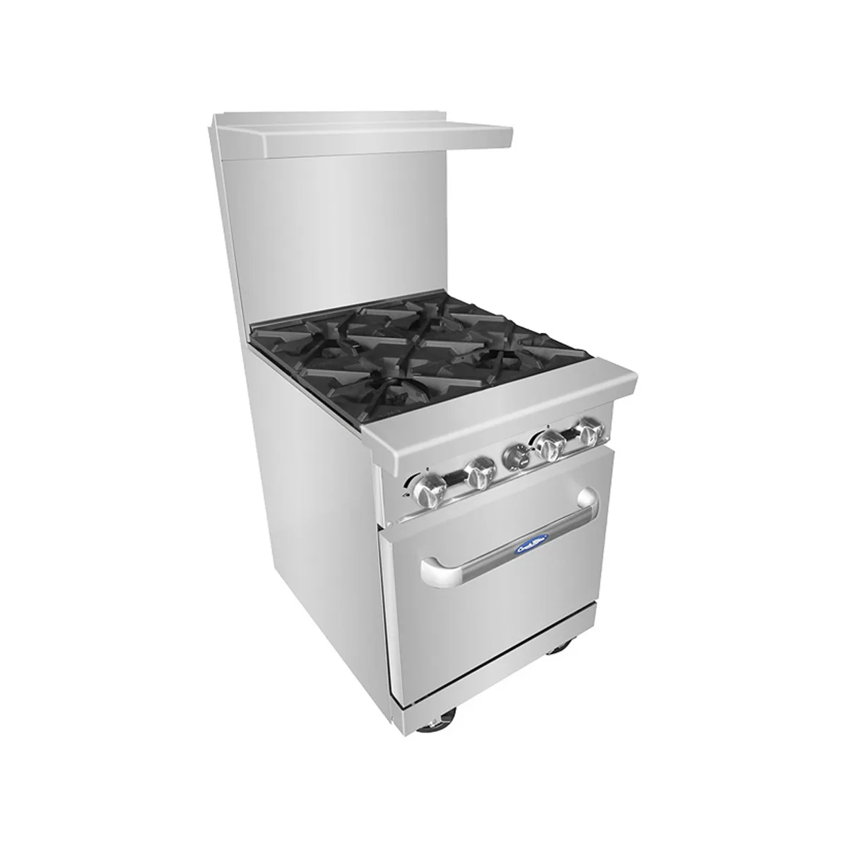 Atosa USA AGR-4B-NG 24" Gas Restaurant Range w/ (4) Open Burners & (1) Oven, 152.000 BTU 