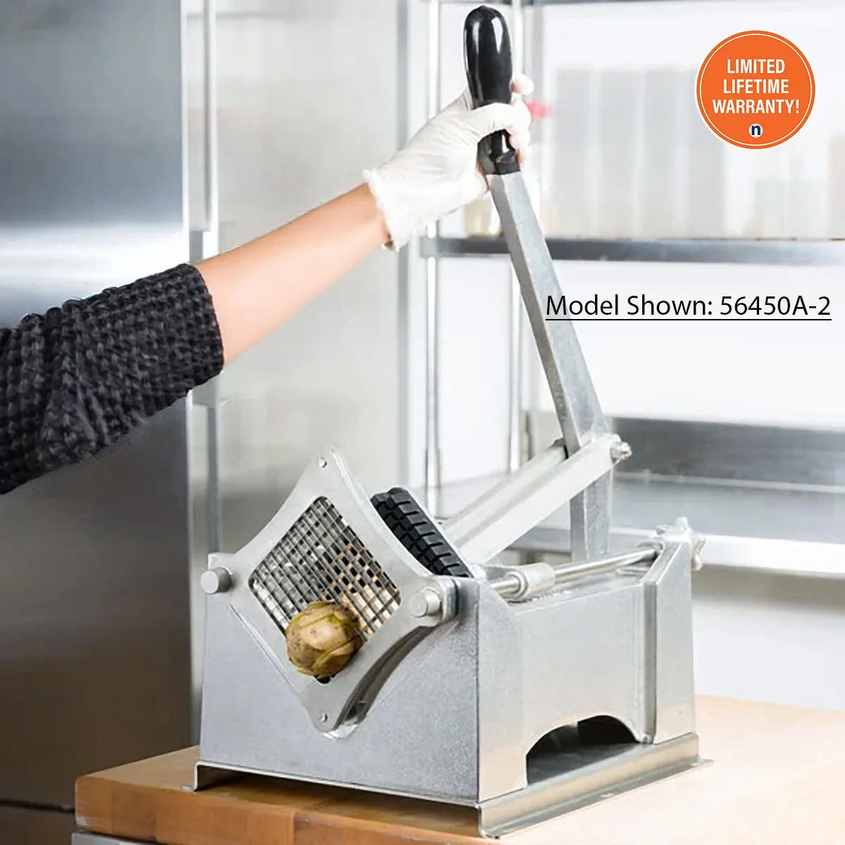 Nemco 56450A-2D French Fry Cutter – 3/8" Square Cut, 300‑Series Stainless Blades, D‑Handle