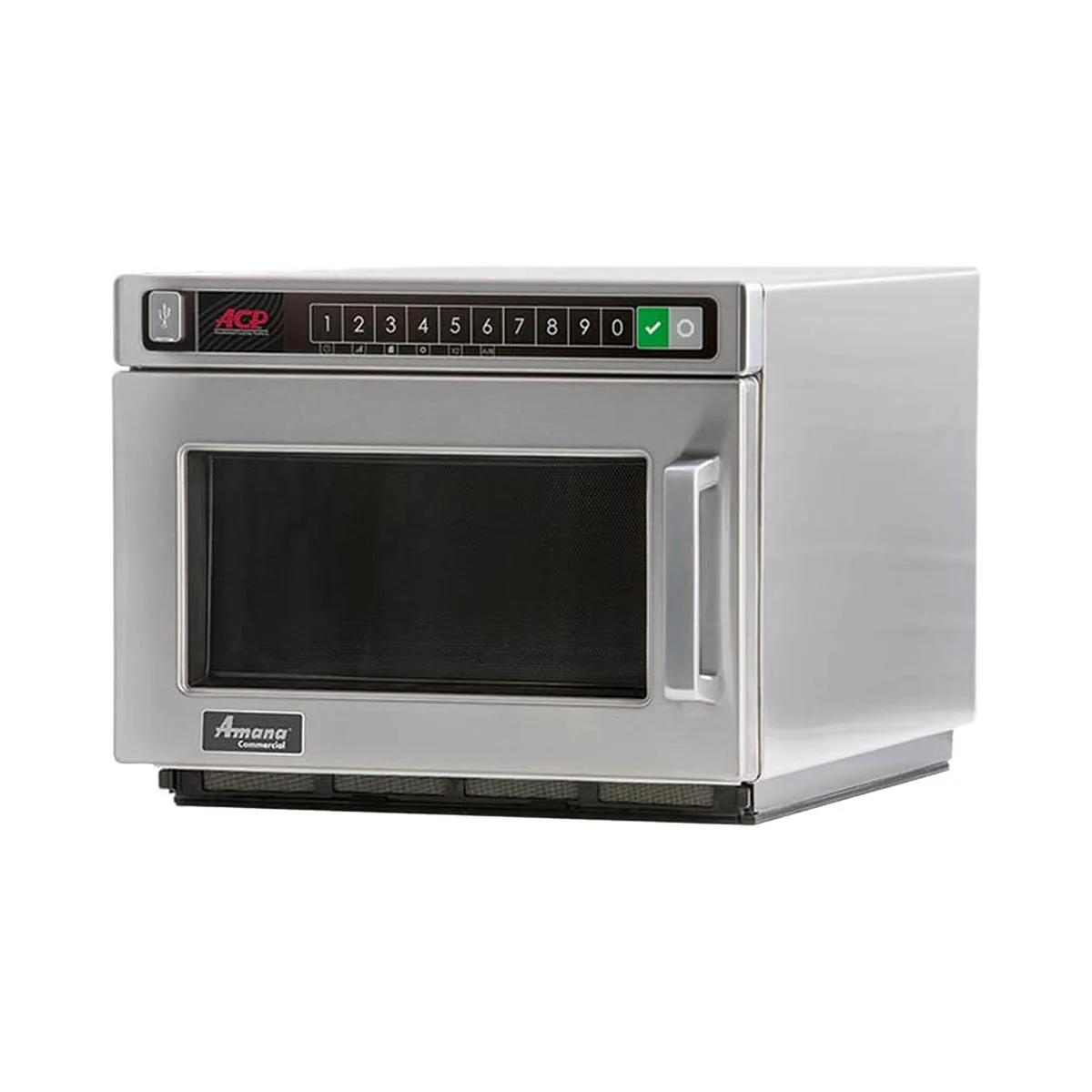Amana HDC1015 1000 Watts Commercial Countertop Microwave Oven, 0.6 Cu. Ft., Push Button, 120V