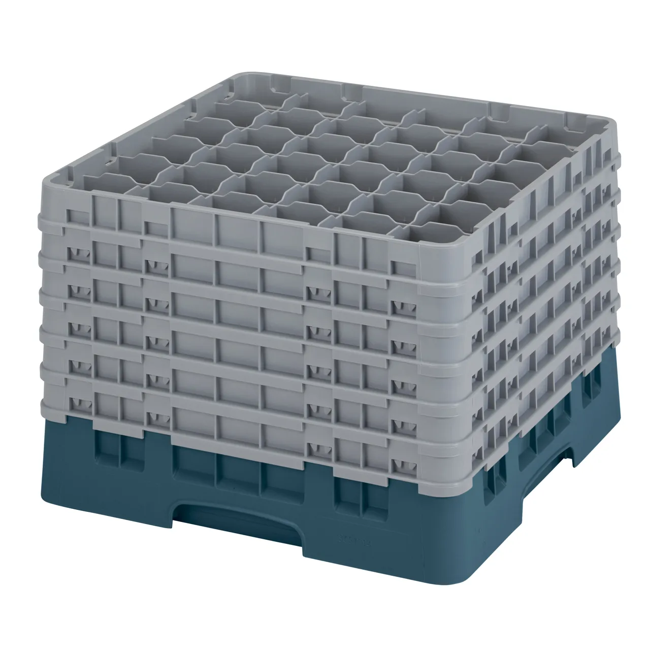 Cambro 36S1214414 Camrack Glass Rack, Teal, Full Size, 36 Compartments, 2-7/8" Max Dia, 12-5/8" Max Height