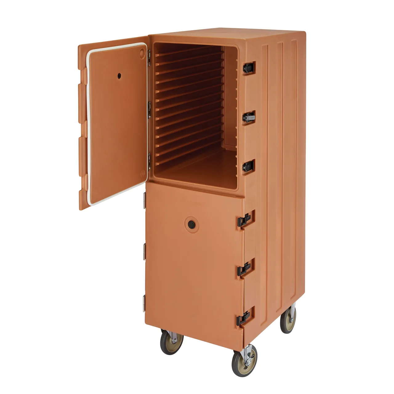 Cambro 1826DBC157 Camcart Insulated Food Carrier w/ (26) Pan Capacity, Coffee Beige