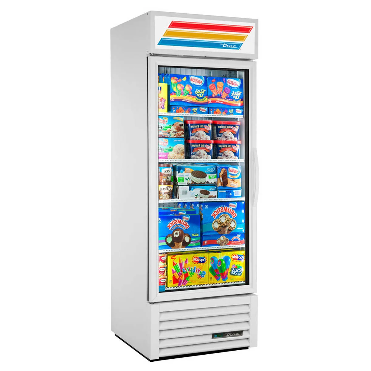 True GDM-23F-HC~TSL01 27" 1 Glass Door Merchandiser Freezer in White