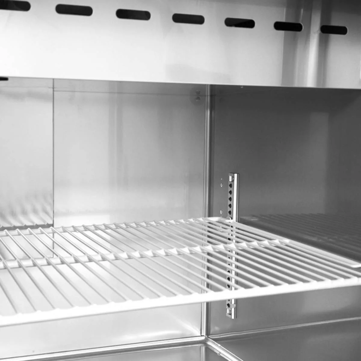 Turbo Air JST-60-N 59" Two Section Sandwich / Salad Prep Table w/ 2 Doors, 14 Pans