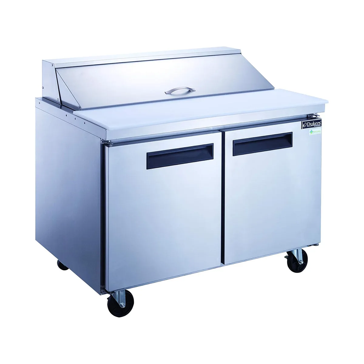 Dukers Appliance Co DSP48-12-S2 48" Sandwich/Salad Prep Table w/ 2 Doors, 12 Pans