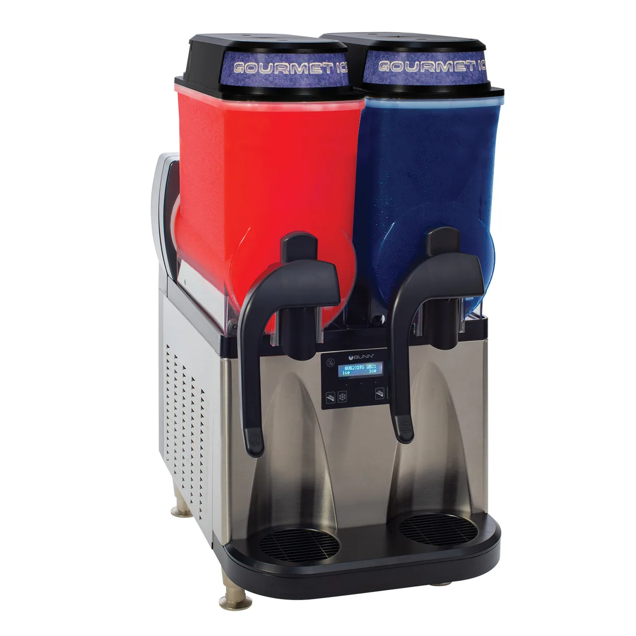 BUNN 58000.0015 Bowl Type Non-Carbonated Frozen Drink Machine w/3 gal -120V- Double/S.Steel & Black