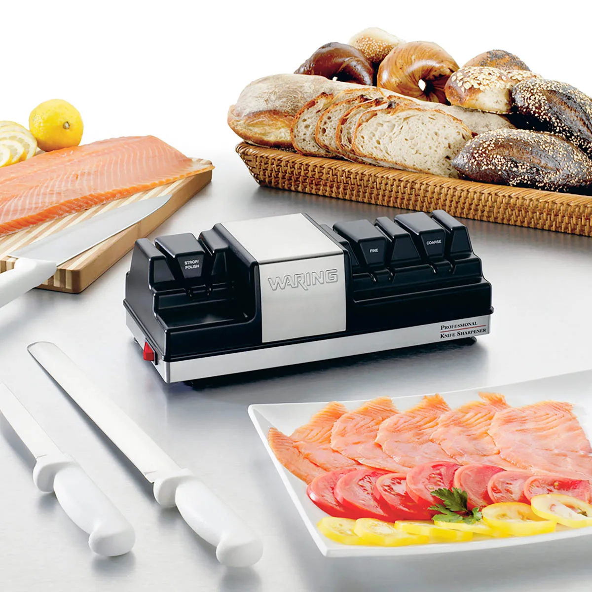 Waring WKS800 Electric Knife/Shears Sharpener With Magnetized Drawer For Shavings