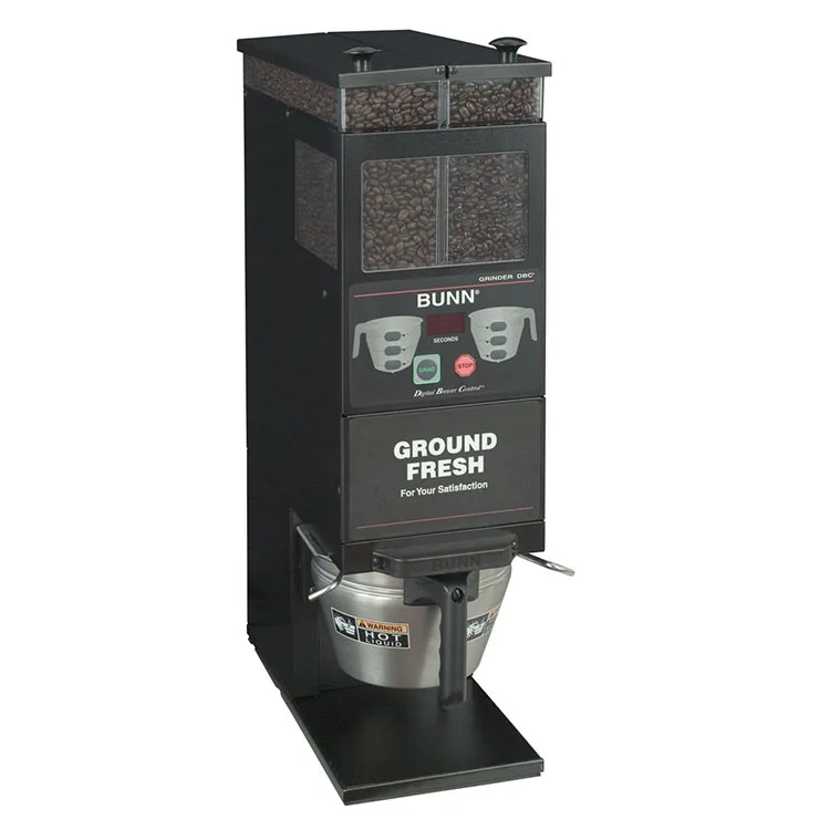 BUNN 33700.0001 G9-2T DBC Coffee Grinder, Portion Control - Dual 6 lbs Hoppers / 1080W/120V