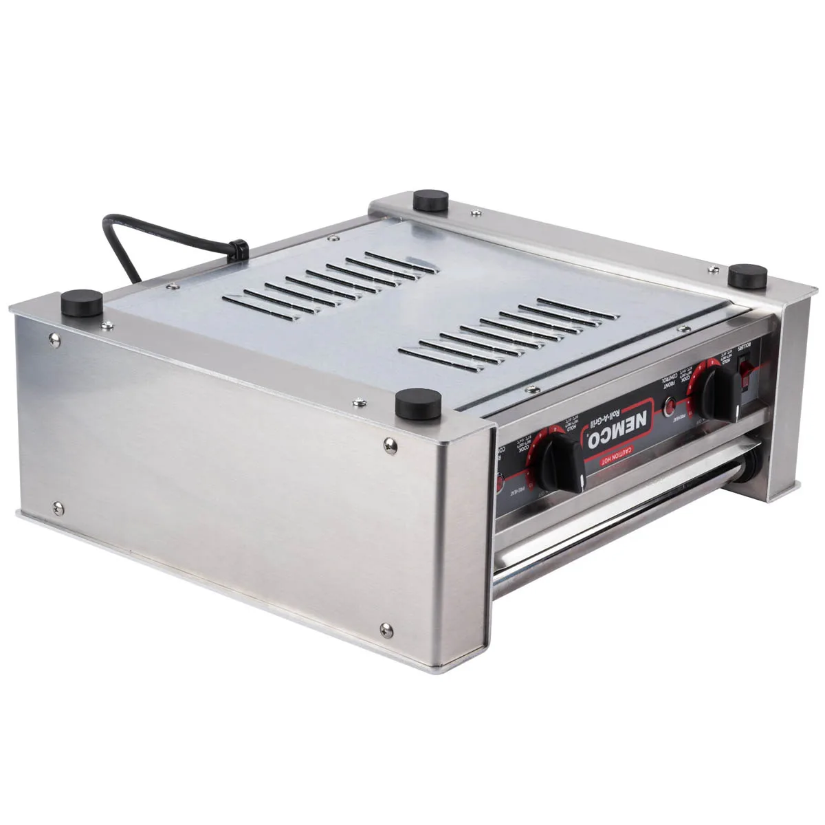 Nemco 8018-220 Roll-A-Grill® Hot Dog Grill, Roller-Type, (10) Chrome Rollers