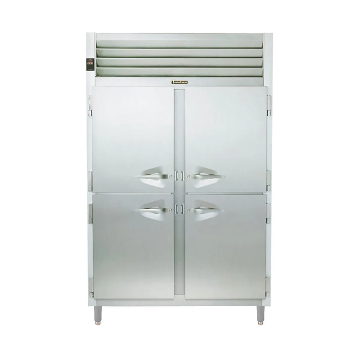 Traulsen RLT226W-HHS 58" 4-Half Solid Door 2-Section Reach-In Freezer, Remote, 40 cu. ft., Stainless Steel