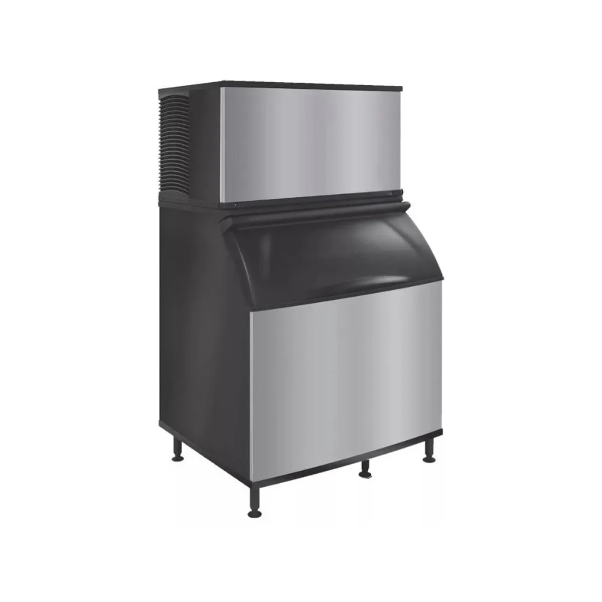 Koolaire KYT1700A/K970 Air Cooled Half Cube 1800 lb Ice Machine with Bin, 882 lb Storage