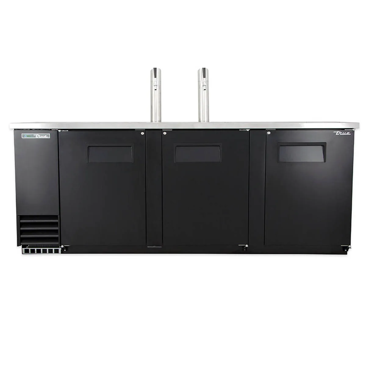 True TDD-4-HC 90" Solid Swing Door Direct Draw Beer Dispenser with 2 Taps & 4 Keg Capacity