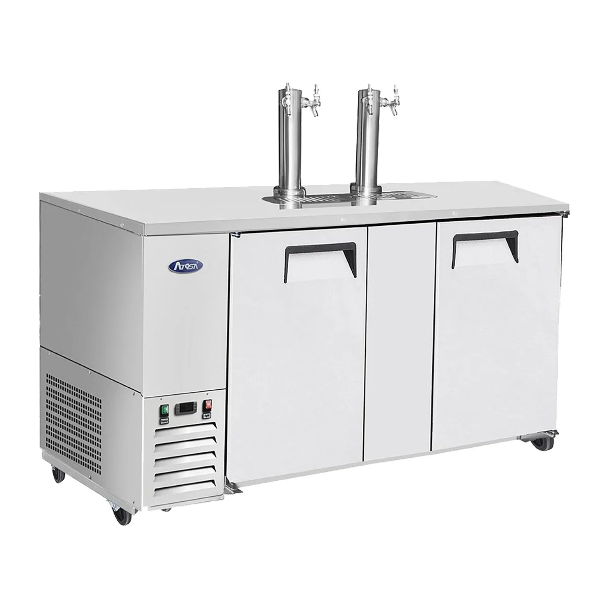 Atosa USA MKC68GR 68" 2 Towers Draft Beer Cooler Dispenser, 21.5 cu. ft.