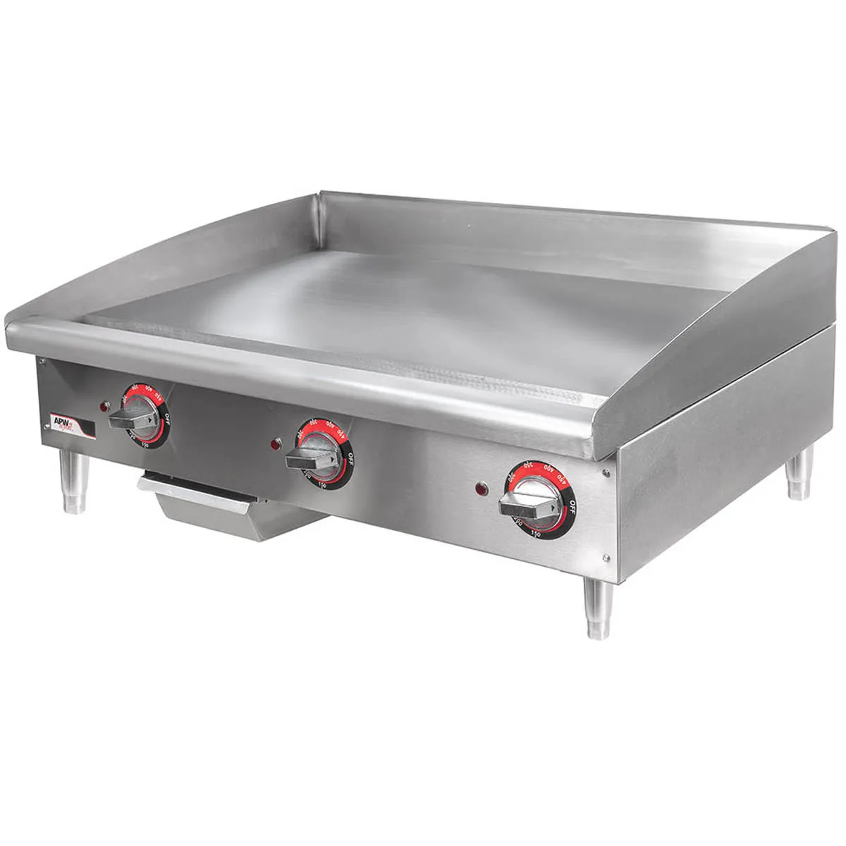 APW Wyott EG-36S Countertop Electric Griddle with 36" x 19.5" Surface, Thermostatic Controls, 208/240v 
