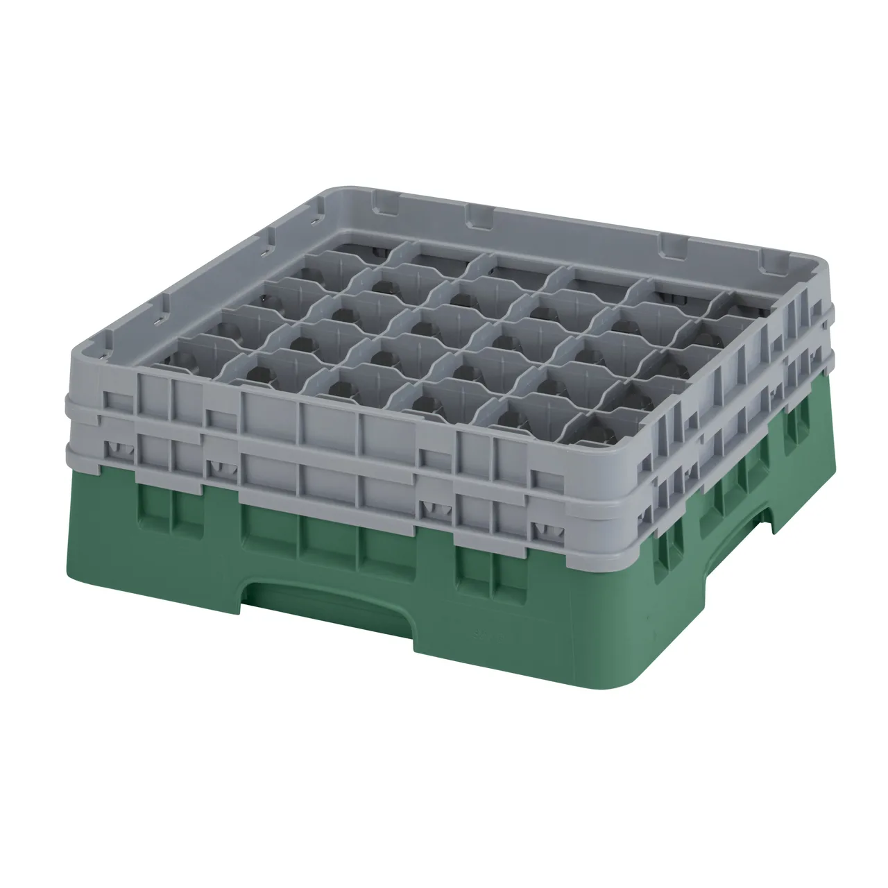 Cambro 36S434119 Camrack Glass Rack, Sherwood Green, Full Size, 19-3/4" x 19-3/4", 36 Compartments