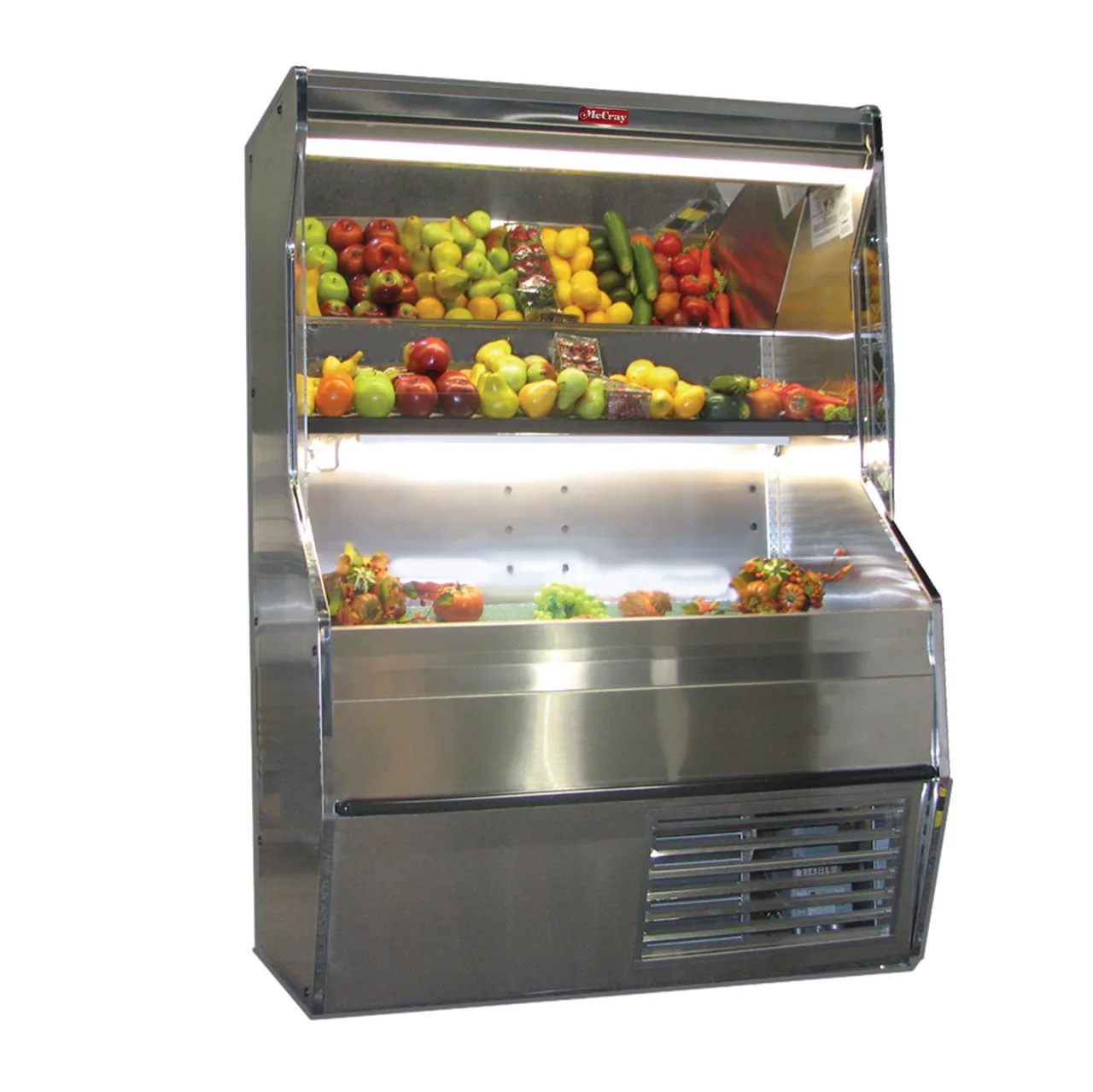 Howard-McCray SC-P32E-6S-S-LED 74" Refrigerated Produce Display Case, Stainless