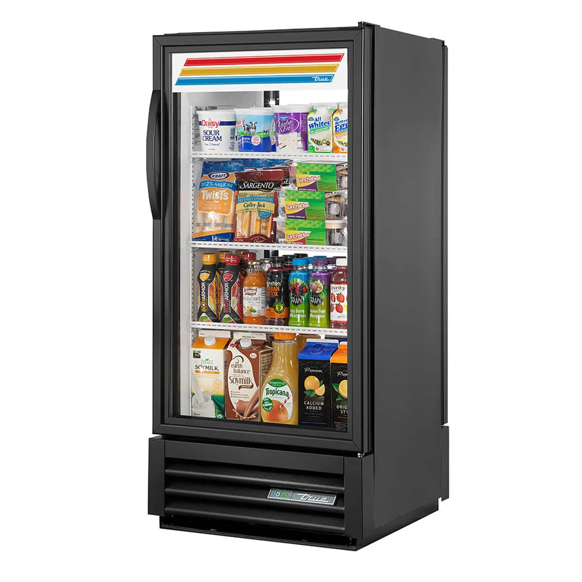 True GDM-10PT-HC~TSL01 24" 1-Section Glass Door Pass-Thru Refrigerated Merchandiser