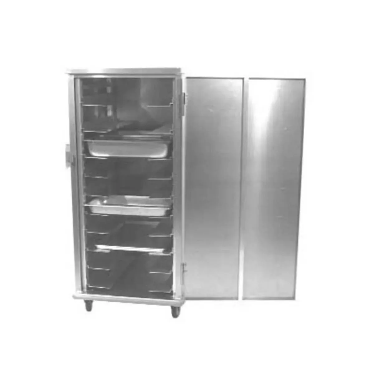 Carter-Hoffmann E8612V 12 Pan Non-Insulated Mobile Bun Pan Enclosed Cabinet w/ Hinged Doors