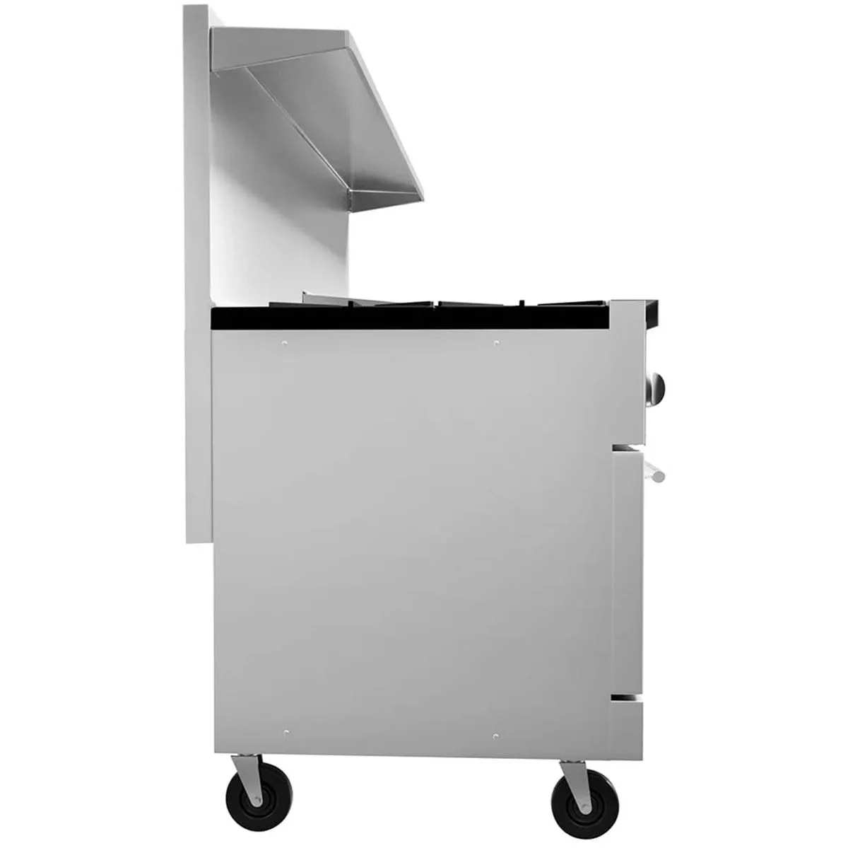 Vulcan 72RS-6B36GT 72" Gas Restaurant Range w/ (6) Open Burners, 36" Griddle Right w/ Thermostatic, (1) Standard Oven, (1) Refrigerated / Freezer, 275.000 BTU 