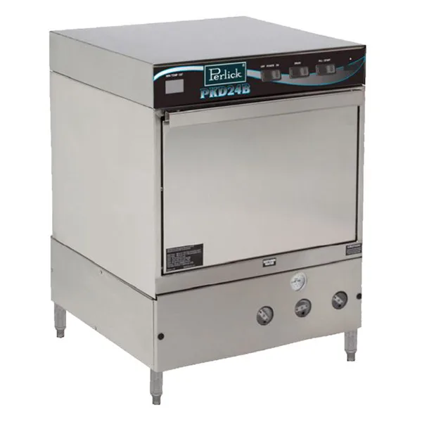 Perlick PKD24B 24" Door Type Undercounter Glasswasher, Low Temp - 30 Racks/Hr - 115V (30" High)
