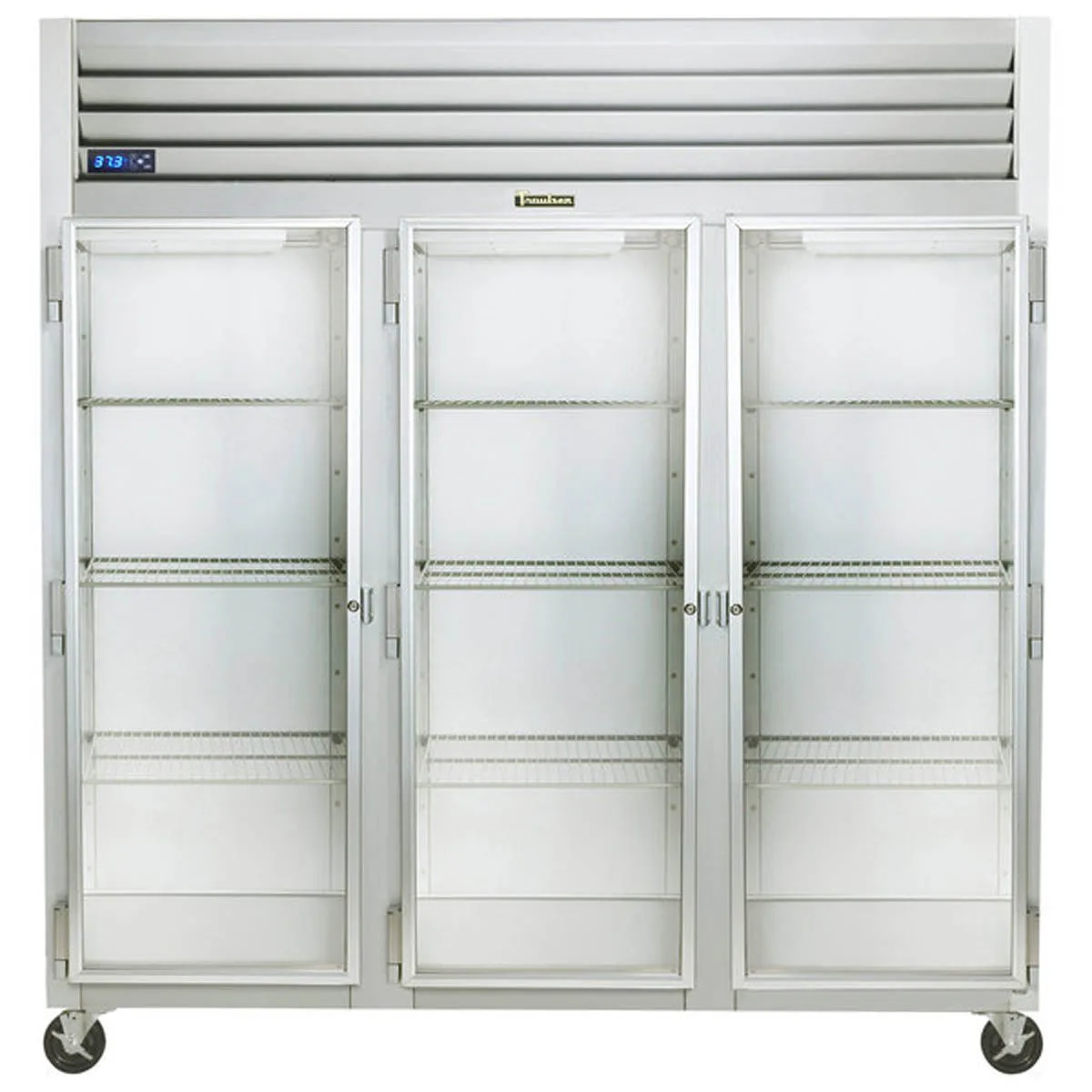 Traulsen G32011-032 76" Reach-In Refrigerator w/ 3 Glass Doors (hinged left/left/right), Top Mount, 70.67 cu. ft.