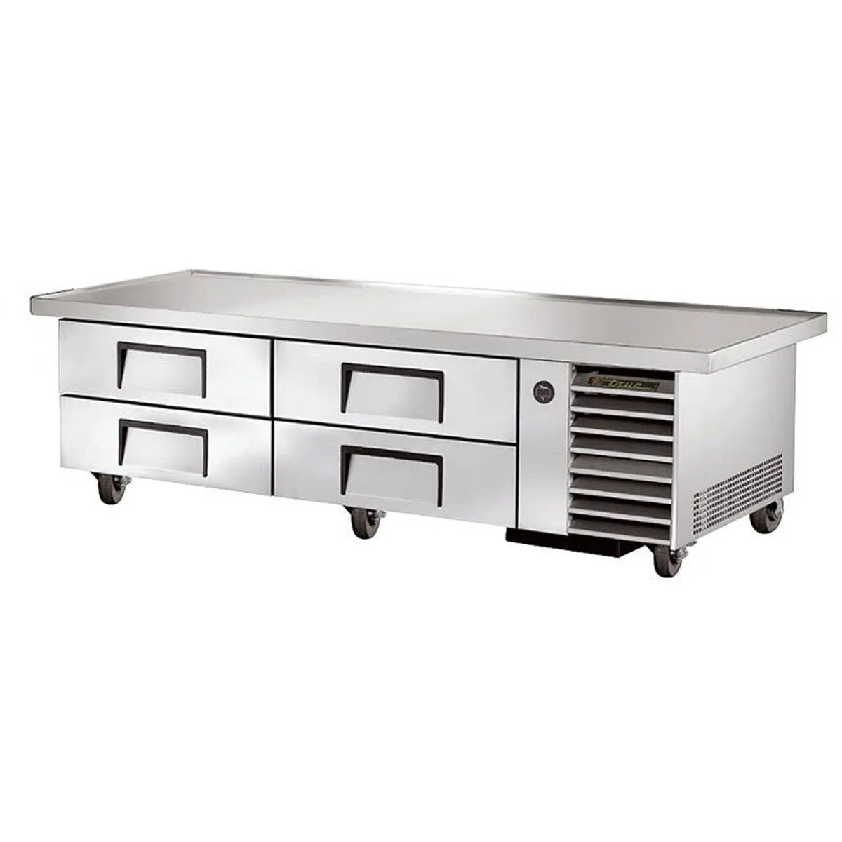 True TRCB-79-86-HC 86" 4 Drawers Refrigerated Chef Base, (8) 12" x 20" Pan Capacity