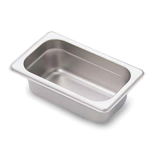 Omcan USA 80282 Steam Table Pan – 1/9 Size, 6-7/8" x 4-1/4" x 2-1/2" Stainless Steel, NSF