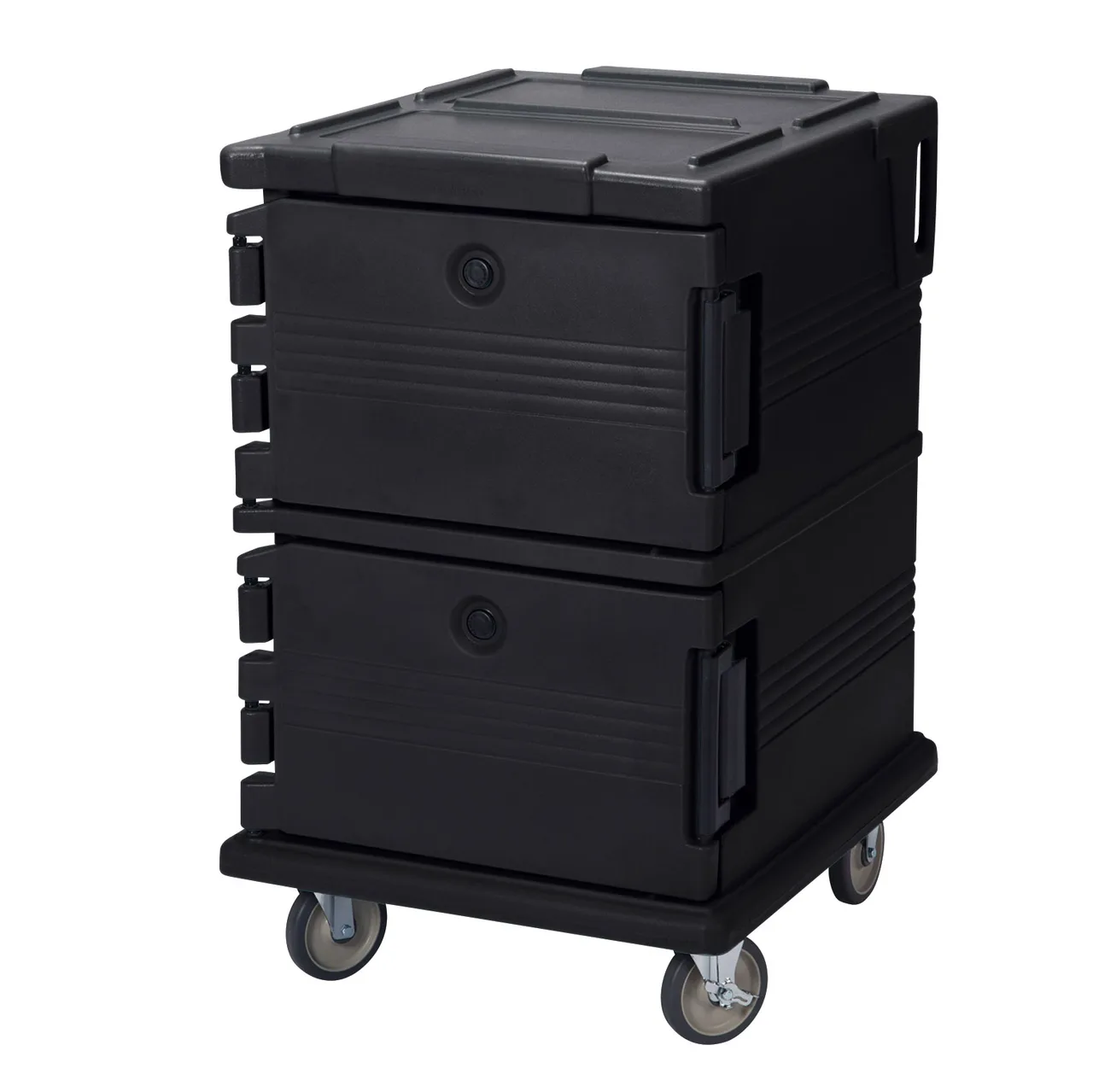 Cambro UPC1200110 Ultra Camcart® Food Pan Carrier w/ 16 Pan Capacity, Black, Front Loading
