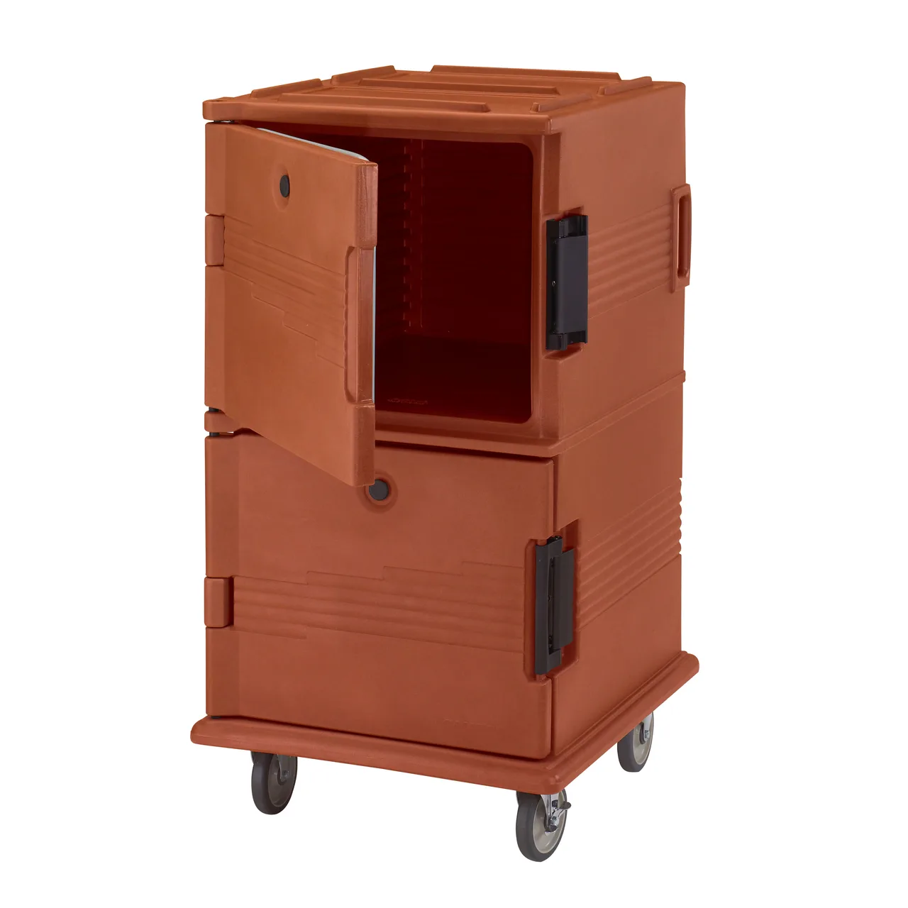 Cambro UPC1600402 Ultra Camcart® Insulated Food Pan Carrier, Holds 24 Pans, Brick Red