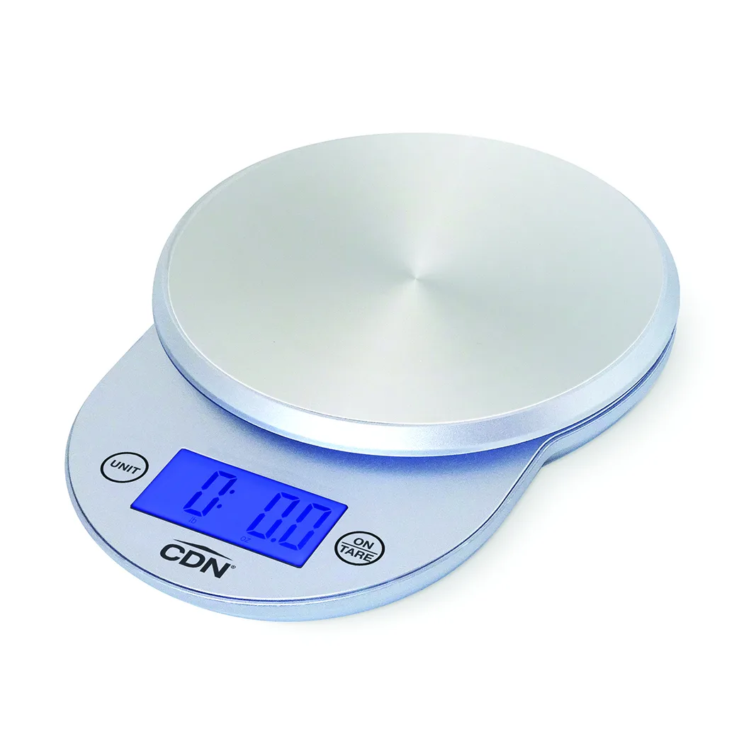 CDN SD1104-S Digital Scale, 6"W X 8-1/8"D, 4-1/2" Dia. Platform