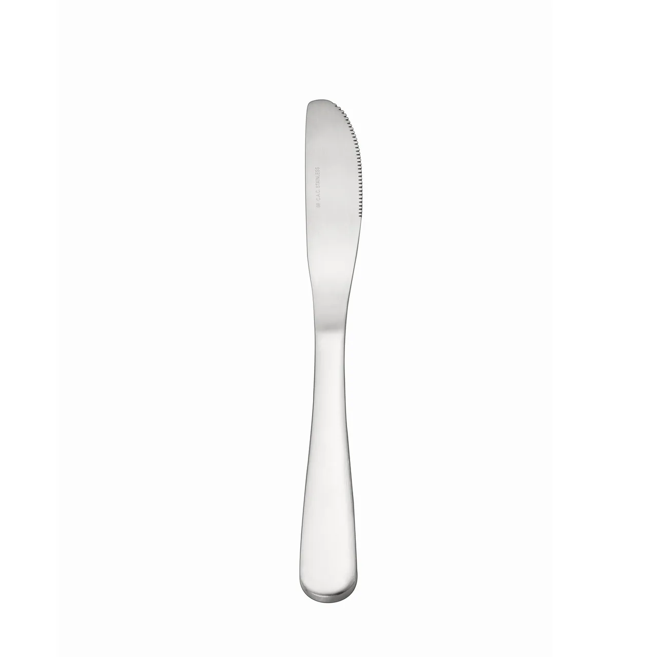 CAC China 3003-08 Dinner Knife, 8-5/8" Length, Solid Handle, Heavy 18/0 Stainless Steel - 1 Dozen