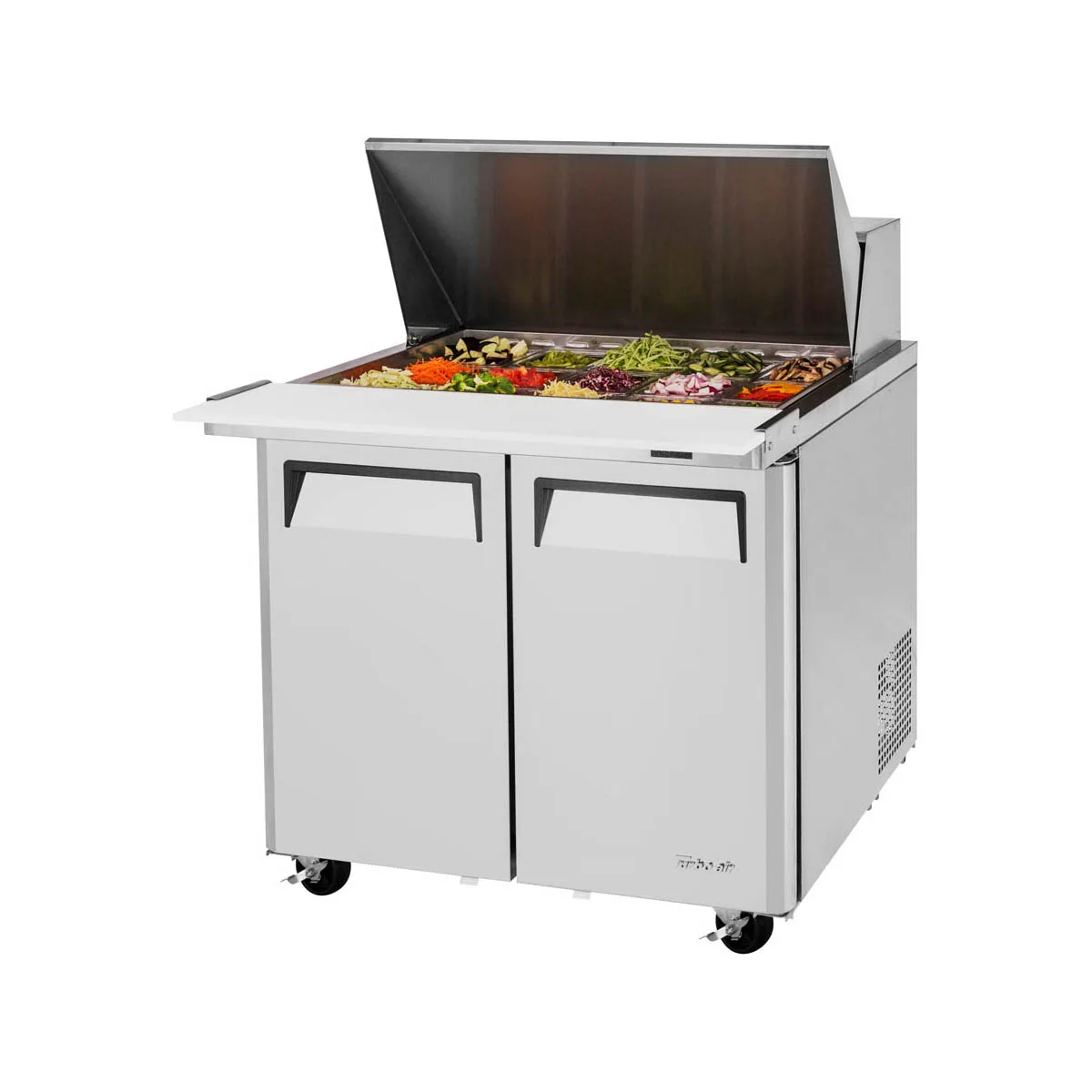 Turbo Air MST-36-15-N6 36" Mega Top Sandwich/Salad Prep Table w/ 2 Doors, 15 Pans