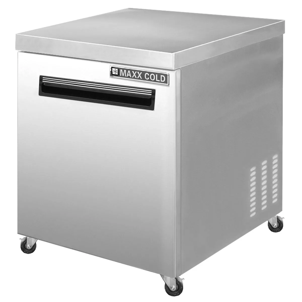 Maxx Cold MXCF27UHC 28" 1-Door Undercounter Freezer, Stainless Steel Exterior, 6.5 cu. ft.