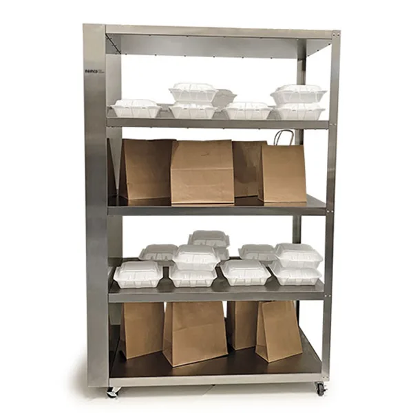 Nemco 6303-5 Stainless Steel 5 Shelf To-Go & Delivery Staging Shelving Unit - 41-3/8"W