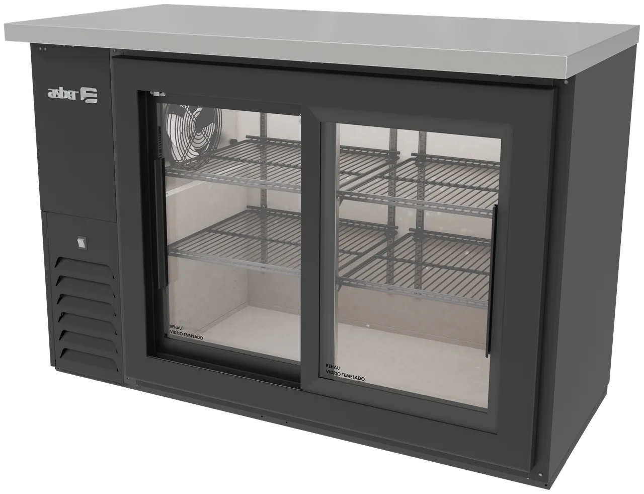 Asber ABBC 24 48G SD Slim Line Back Bar Cooler, 49-3/4"W, 11.3 cu ft