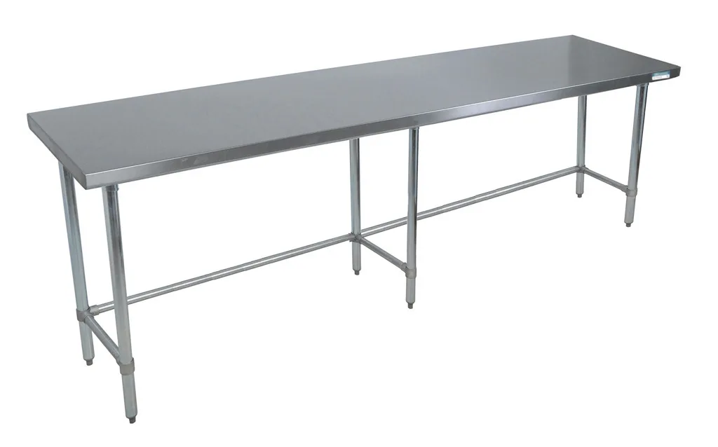 BK Resources SVTOB-1884 Work Table with Open Base, 84"W X 18"D X 34-3/4"H