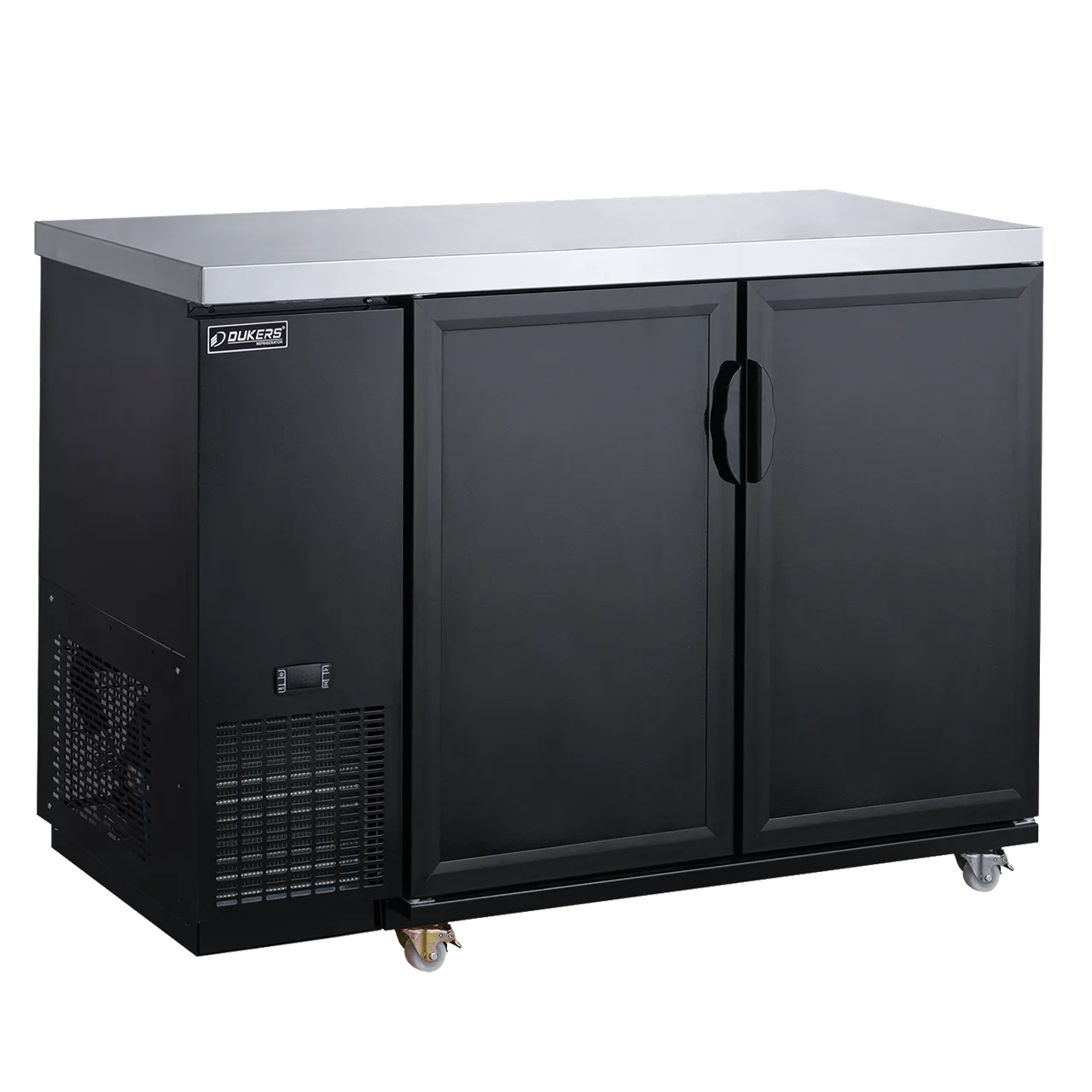 Dukers Appliance Co DBB60-M2 Refrigerated Back Bar Cabinet w/ 2 Solid Doors, 15.24 Cu Ft