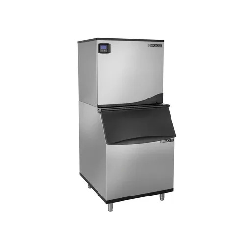 Maxx Ice MIM500NH-B580 Ice Maker, 30" Stainless, ENERGY STAR, 513 Lb/Day Half-Cube, 580 Lb Bin