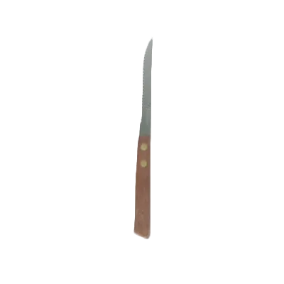 Thunder Group SLSK017 Steak Knife, 4-1/4", Pointed Tip, Serrated Wood Handle - Dozen
