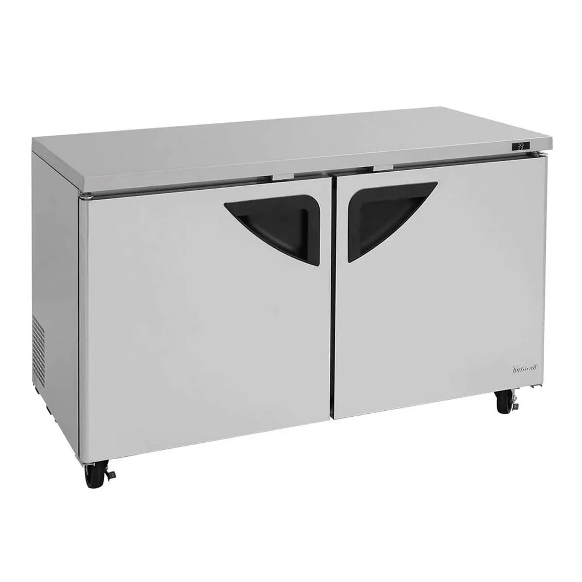 Turbo Air TUF-60SD-N 60" 2-Door Undercounter Freezer, Stainless Steel, 17 cu. ft.