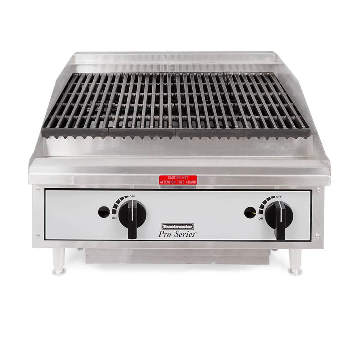 Toastmaster TMRC24 24" Countertop Gas Radiant Charbroiler w/ (2) Burners, 60.000 BTU