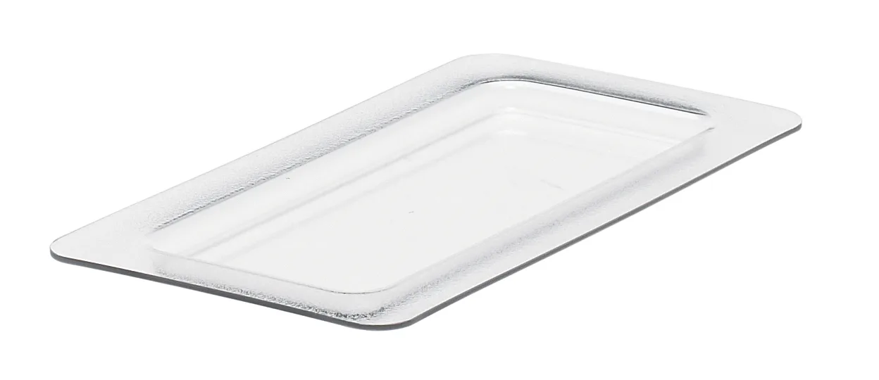 Cambro 30CFC135 Coldfest Flat Cover, 1/3 Size Clear Salad Bar & Deli Crock Lid, Made in USA