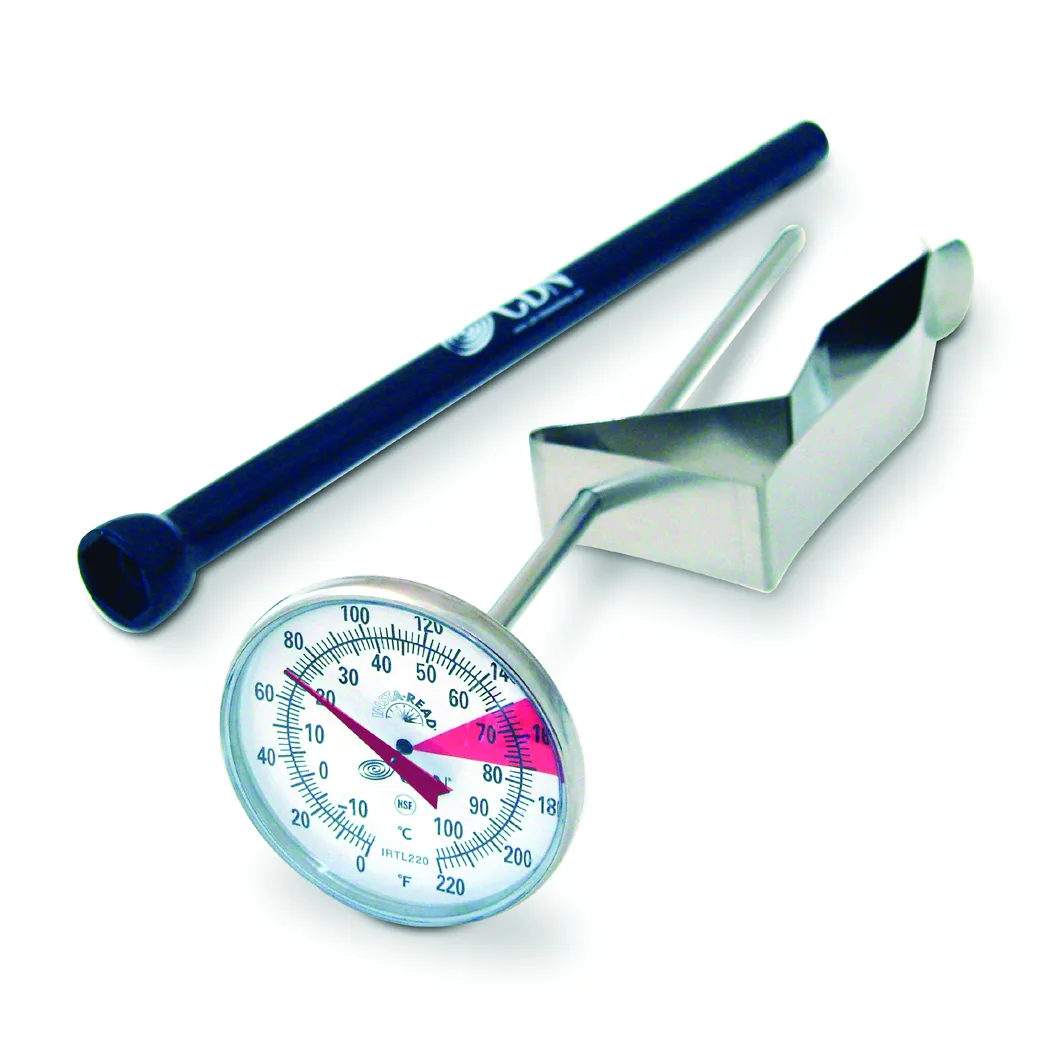 CDN IRTL220 Beverage & Frothing Thermometer, 0 To 220°F (-18 To +104°C)