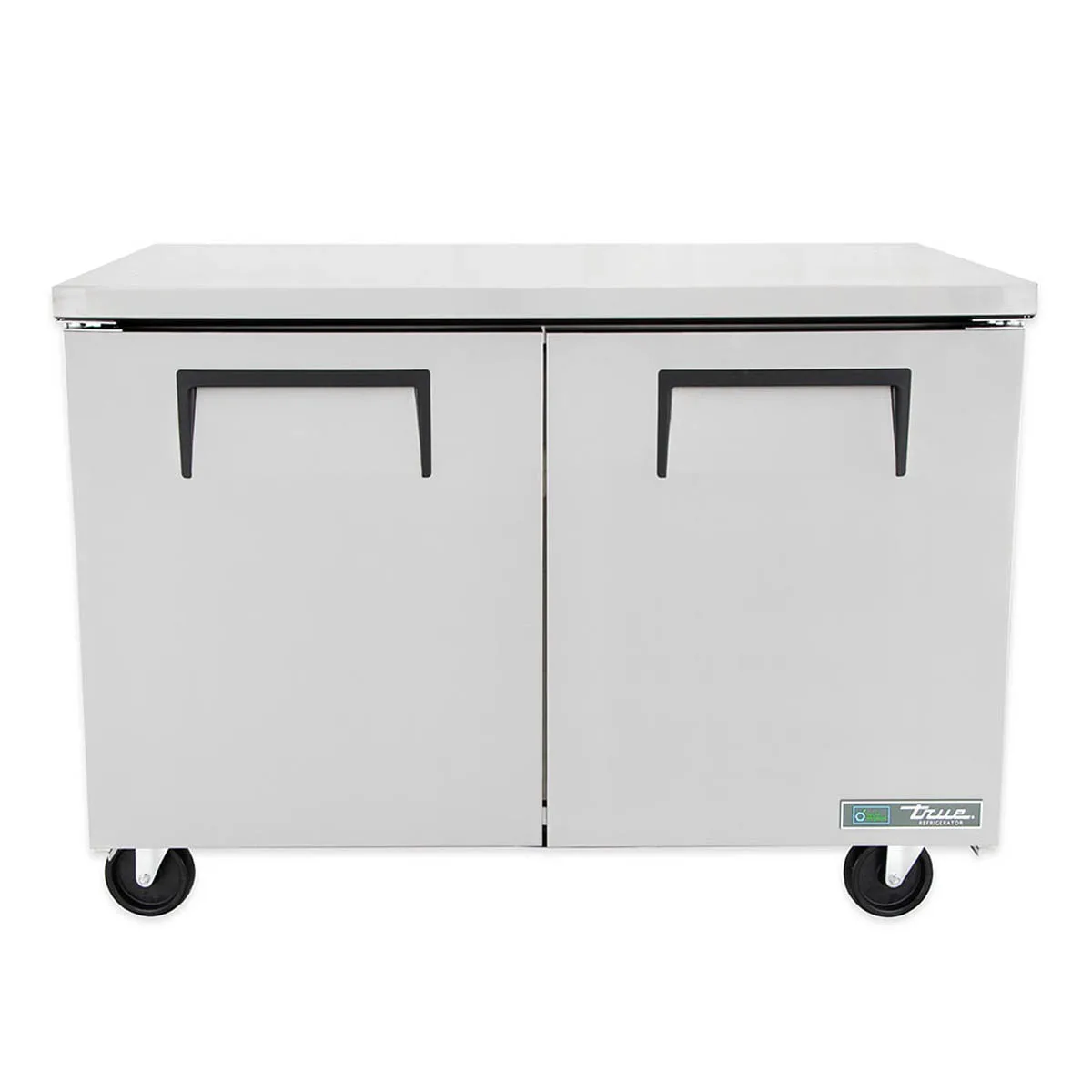True TUC-48-HC 48" 2-Section Undercounter Refrigerator w/ 2 Solid Doors