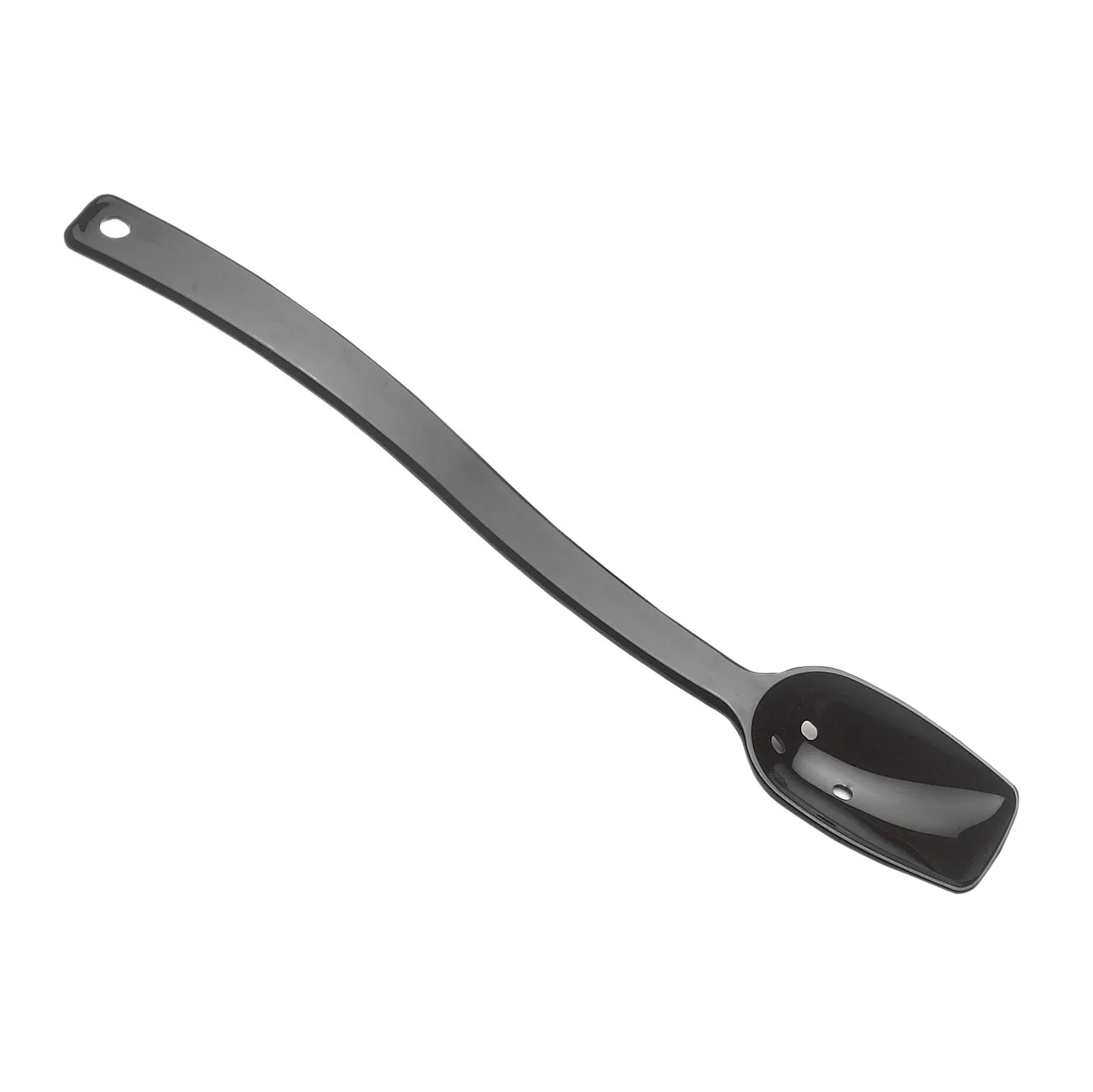 Cambro SPOP10CW110 Salad Spoon - 10" Plastic, 3/4 oz, Black, Hanging Hole, NSF, Dishwasher Safe, USA